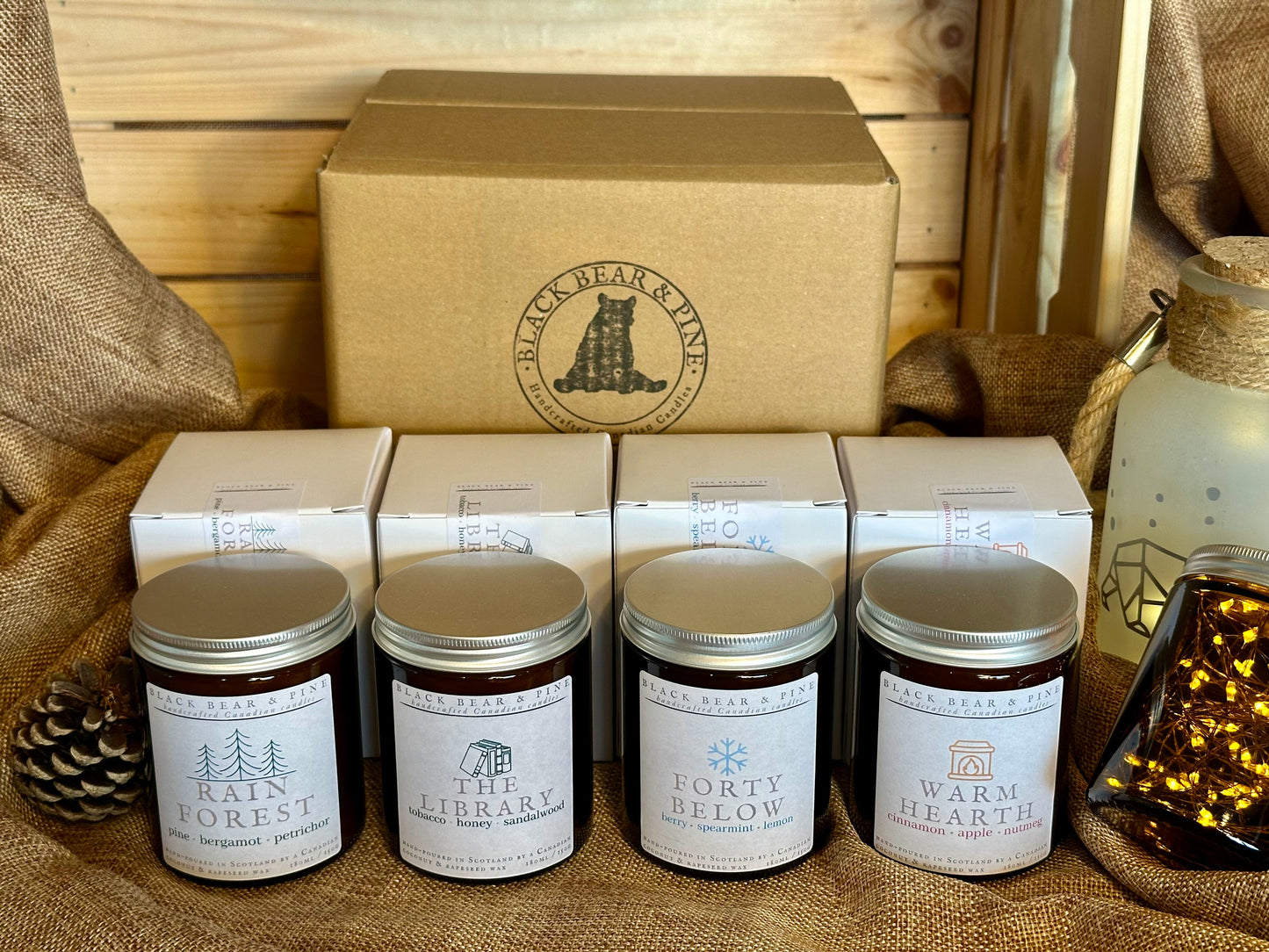 Holiday Gift Box Set of Four Jars